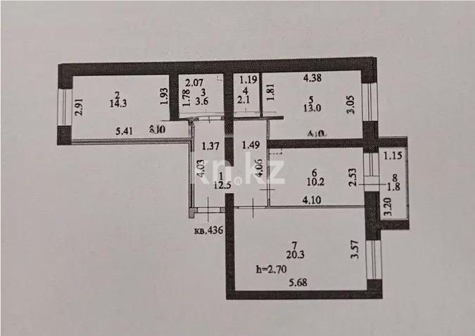 Продажа 3-комнатной квартиры, 80 м² в Астане - фото 7