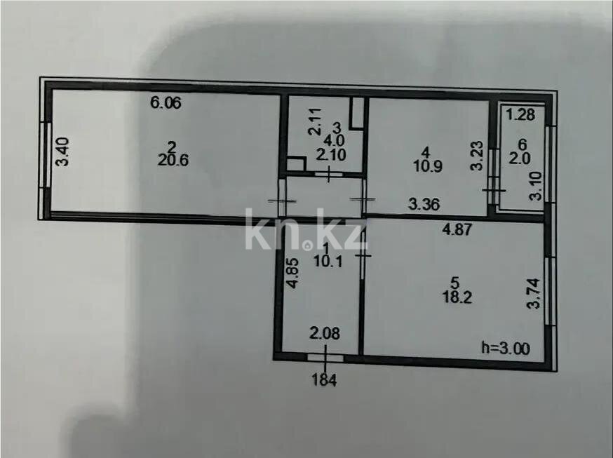 Продажа 2-комнатной квартиры, 65.8 м² в Астане - фото 5