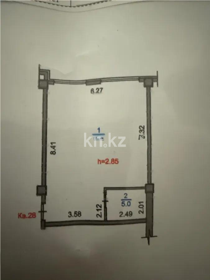 Продажа 2-комнатной квартиры, 52 м² в Алматы