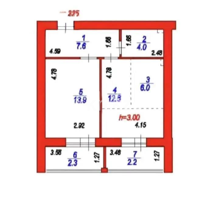 Продажа 1-комнатной квартиры, 51 м² в Астане
