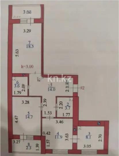 Продажа 3-комнатной квартиры, 80 м², ул. Калдаякова, дом  40 в Астане - фото 4