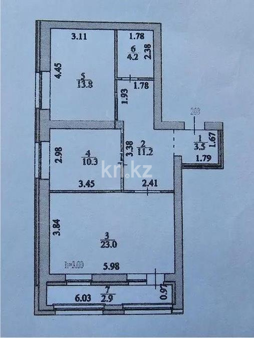 Продажа 2-комнатной квартиры, 68.9 м² в Астане - фото 5