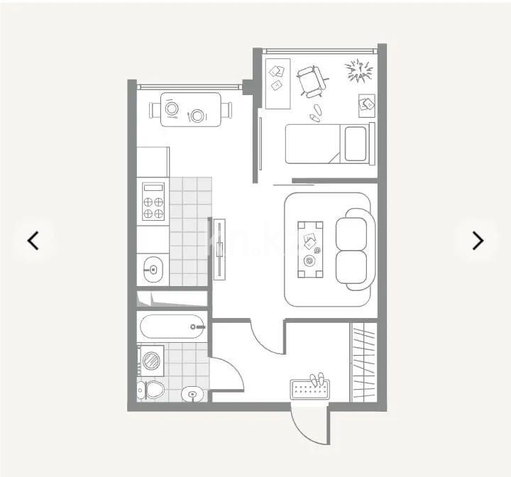 Продажа 2-комнатной квартиры, 37.9 м², пр. Алатау, дом  12а/1 в Алматы