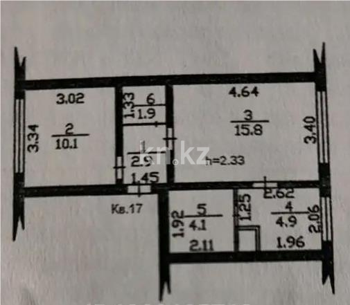 Продажа 2-комнатной квартиры, 39 м² в Алматы - фото 5