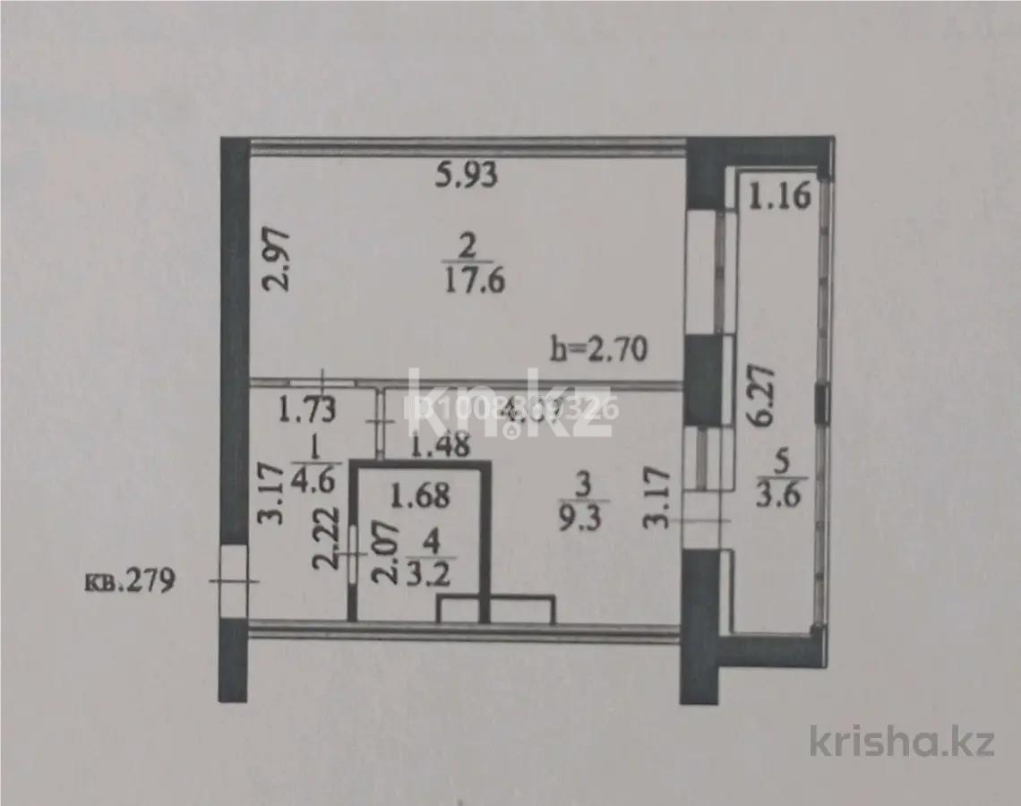 Продажа 1-комнатной квартиры, 38 м² в Астане