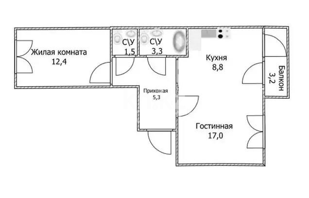Продажа 2-комнатной квартиры, 54 м², ул. А-92, дом  5/2 в Астане