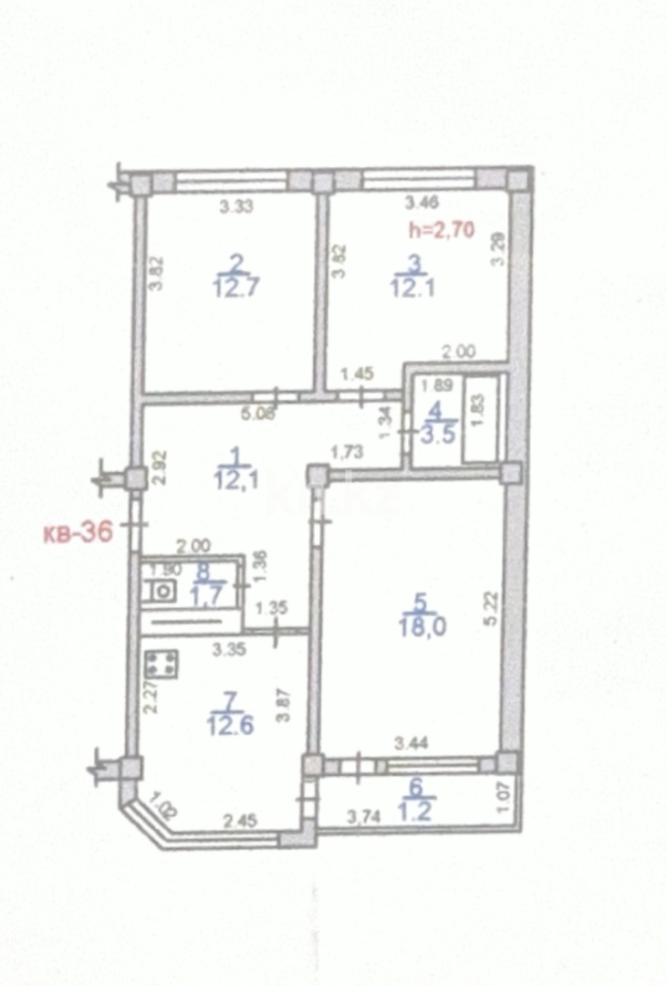 Продажа 3-комнатной квартиры, 77 м² в Алматы - фото 40