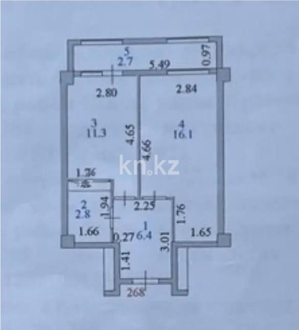 Продажа 1-комнатной квартиры, 40 м² в Астане - фото 4