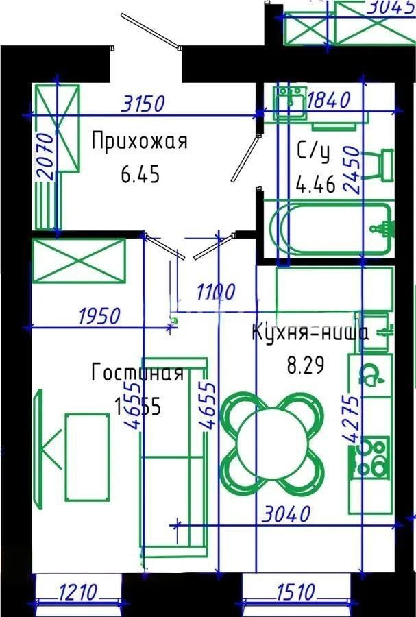 Продажа 1-комнатной квартиры, 33.3 м² в Астане - фото 4