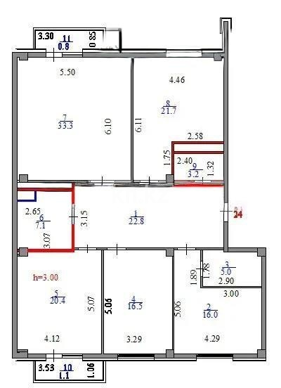 Продажа 4-комнатной квартиры, 150.6 м² в Астане - фото 6