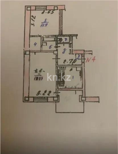 Продажа 2-комнатной квартиры, 50 м², ул. Богенбай батыра, дом  256 в Алматы - фото 2