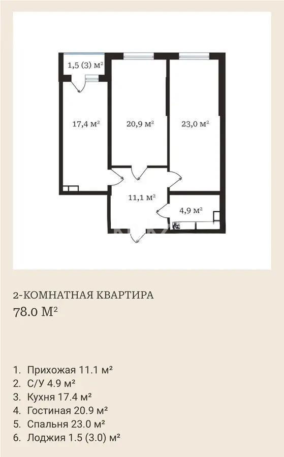 Продажа 3-комнатной квартиры, 78.8 м² в Алматы