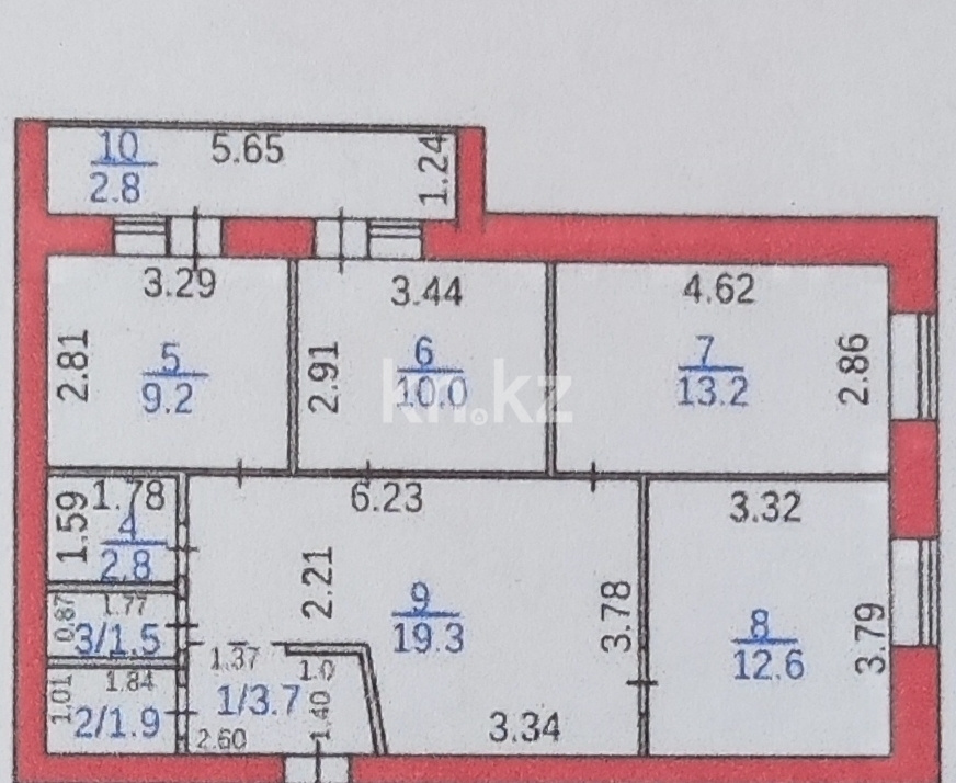 Продажа 3-комнатной квартиры, 77 м² в Караганде - фото 11