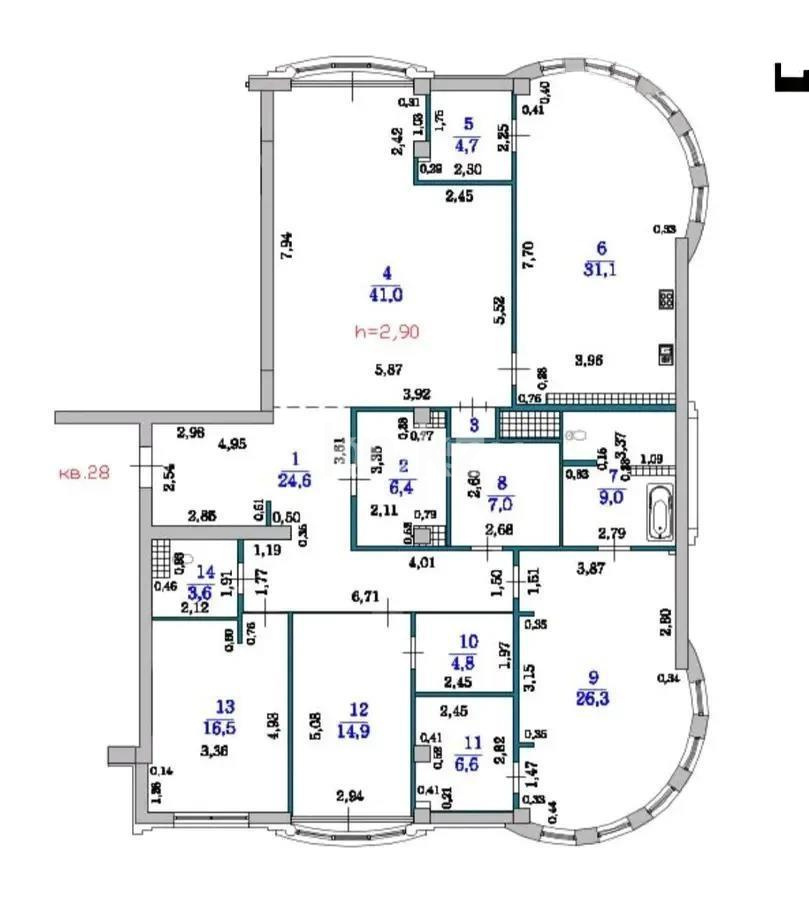 Продажа 4-комнатной квартиры, 200 м² в Алматы - фото 9
