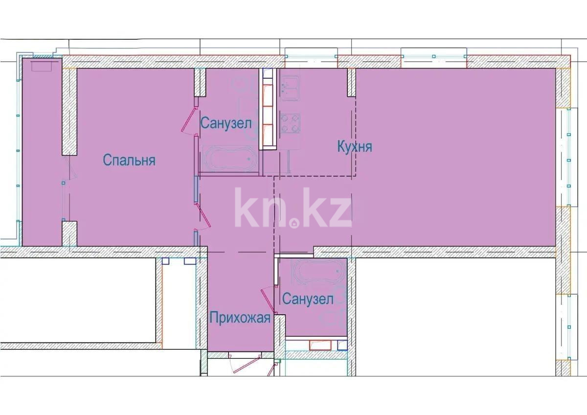 Продажа 2-комнатной квартиры, 99 м² в Алматы