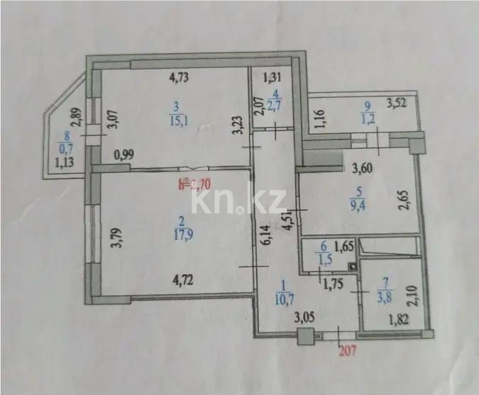 Продажа 2-комнатной квартиры, 63 м² в Астане - фото 4