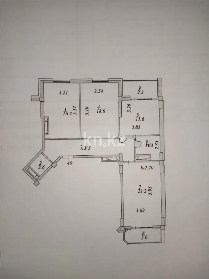 Продажа 3-комнатной квартиры, 92.3 м² в Астане - фото 6
