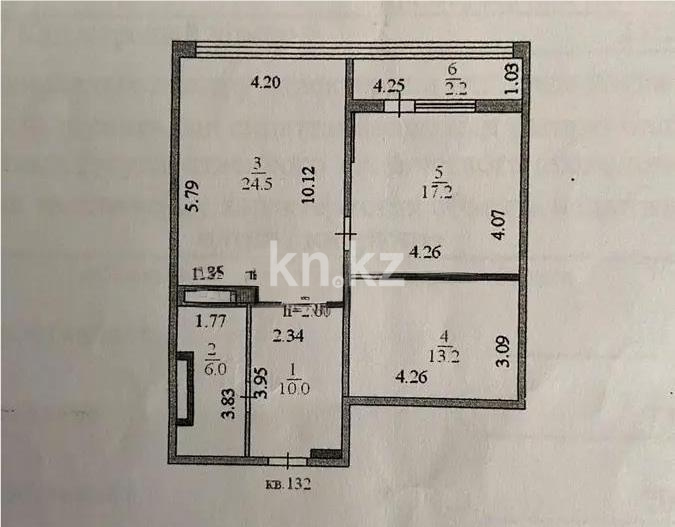 Продажа 3-комнатной квартиры, 73 м² в Астане