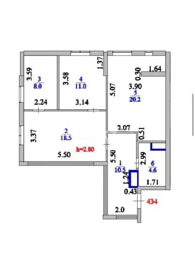 Продажа 3-комнатной квартиры, 72 м² в Астане - фото 6