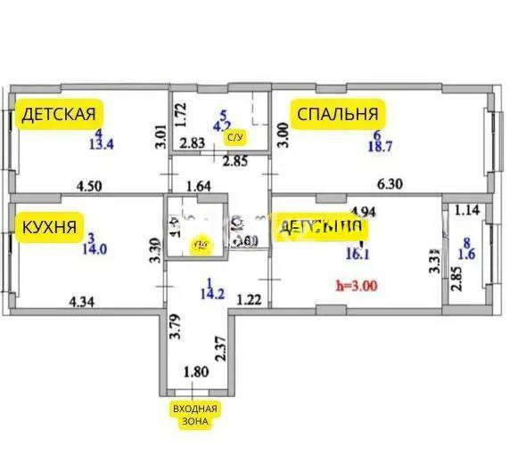 Продажа 3-комнатной квартиры, 85 м² в Астане - фото 4