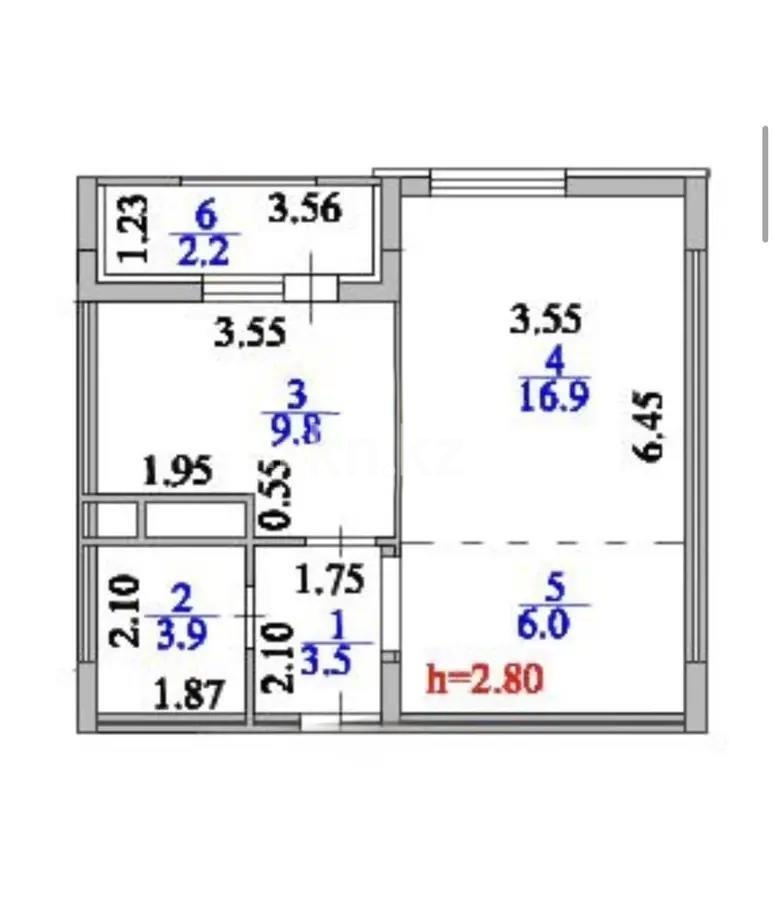Продажа 2-комнатной квартиры, 42.3 м² в Астане - фото 4