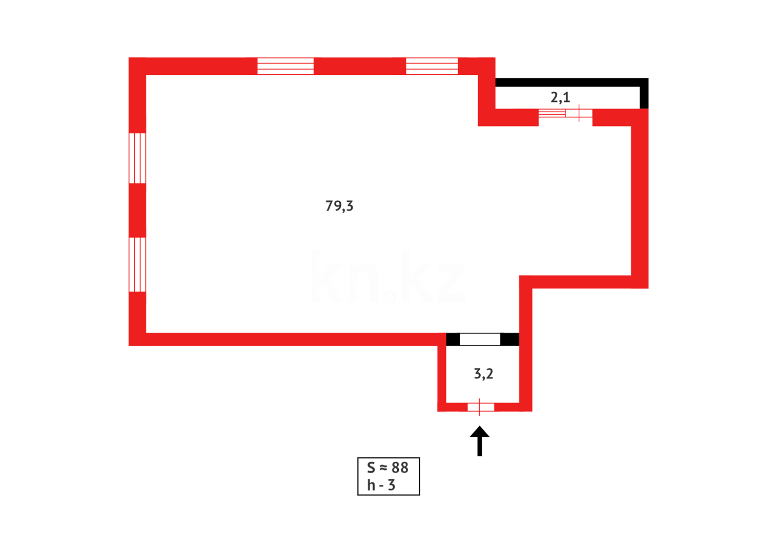 Продажа 3-комнатной квартиры, 88 м² в Караганде - фото 8