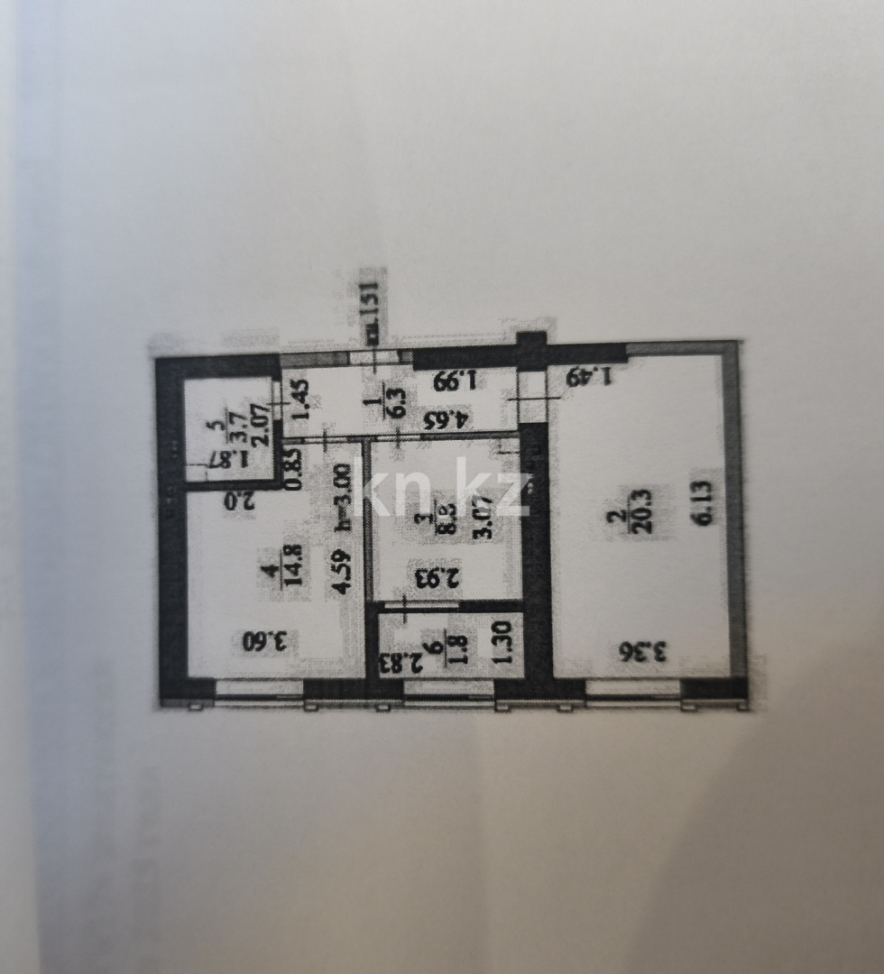 Продажа 2-комнатной квартиры, 55 м² в Астане