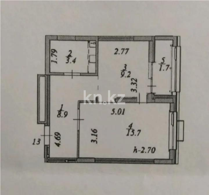 Продажа 1-комнатной квартиры, 39 м² в Астане - фото 4
