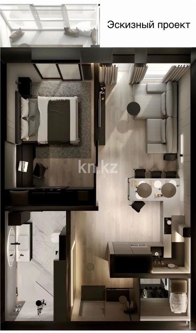 Продажа 2-комнатной квартиры, 41 м² в Караганде - фото 2