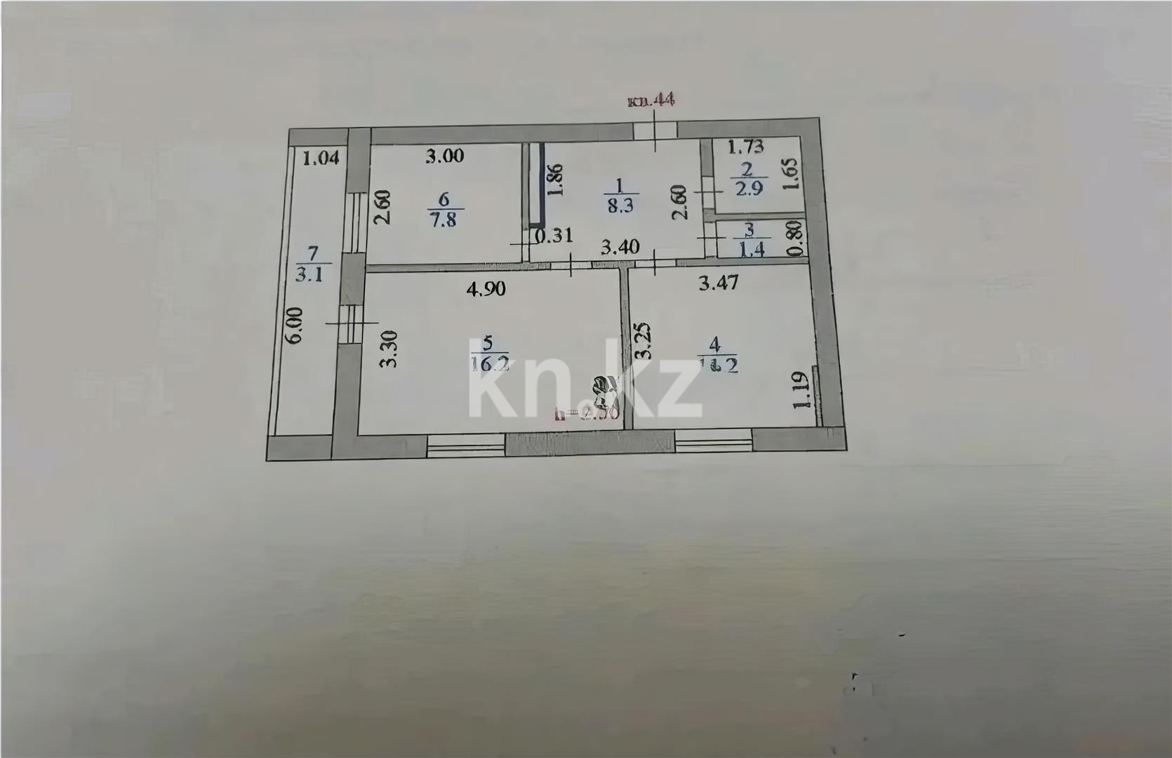 Продажа 2-комнатной квартиры, 50.9 м² в Астане - фото 4