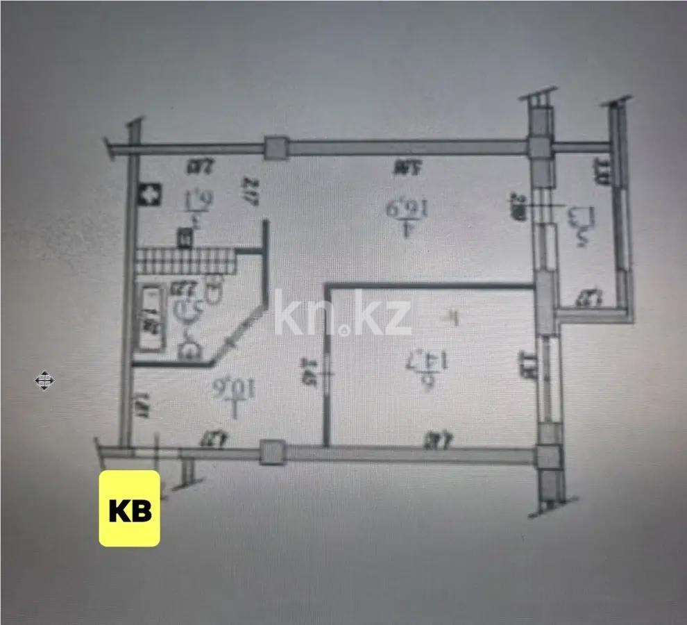 Продажа 2-комнатной квартиры, 55 м² в Алматы