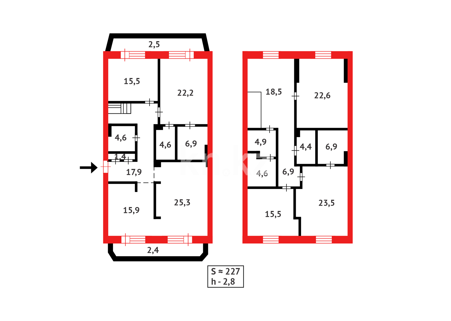 Продажа 6-комнатной квартиры, 227 м² в Караганде - фото 20