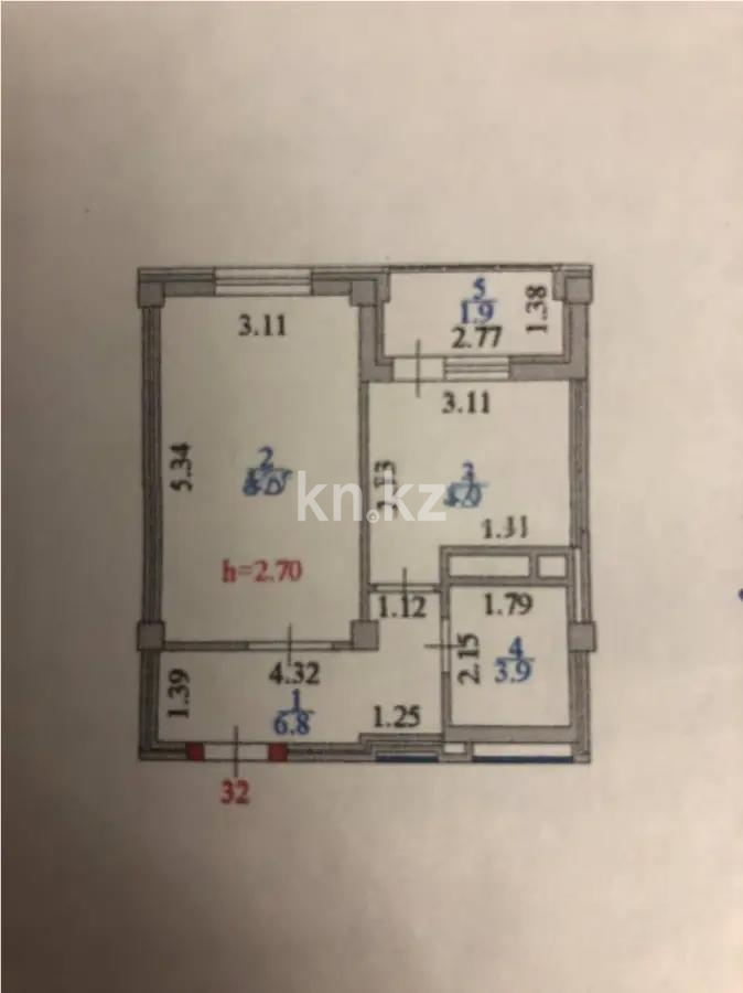 Продажа 1-комнатной квартиры, 37.8 м² в Астане - фото 5