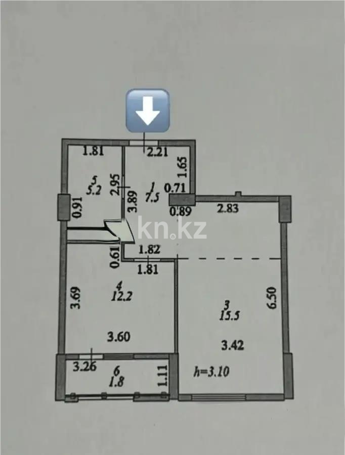 Продажа 2-комнатной квартиры, 50 м² в Астане - фото 5