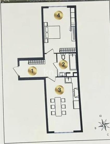 Продажа 2-комнатной квартиры, 50 м² в Алматы