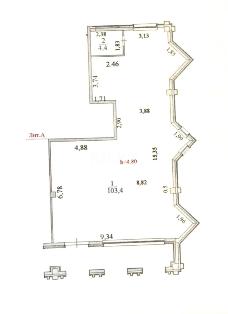 Продажа помещения, 108 м² в Астане - фото 5
