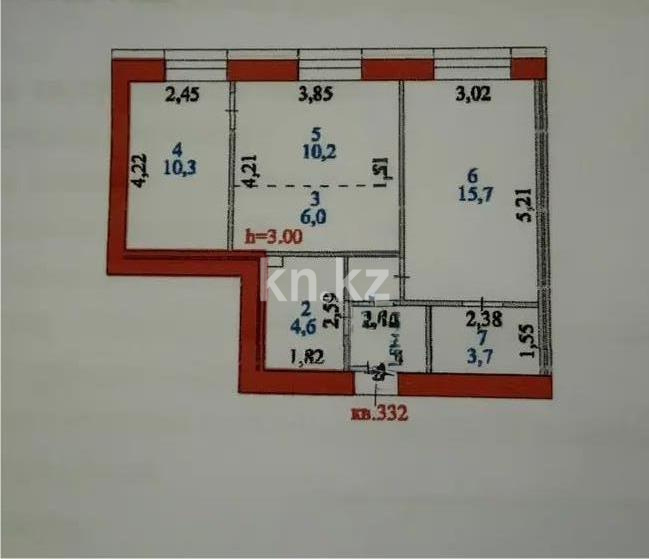 Продажа 3-комнатной квартиры, 54.5 м² в Астане - фото 7