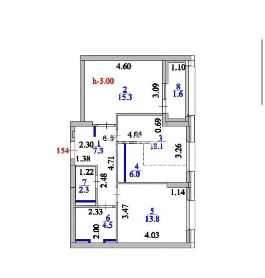 Продажа 2-комнатной квартиры, 58.9 м² в Астане - фото 7