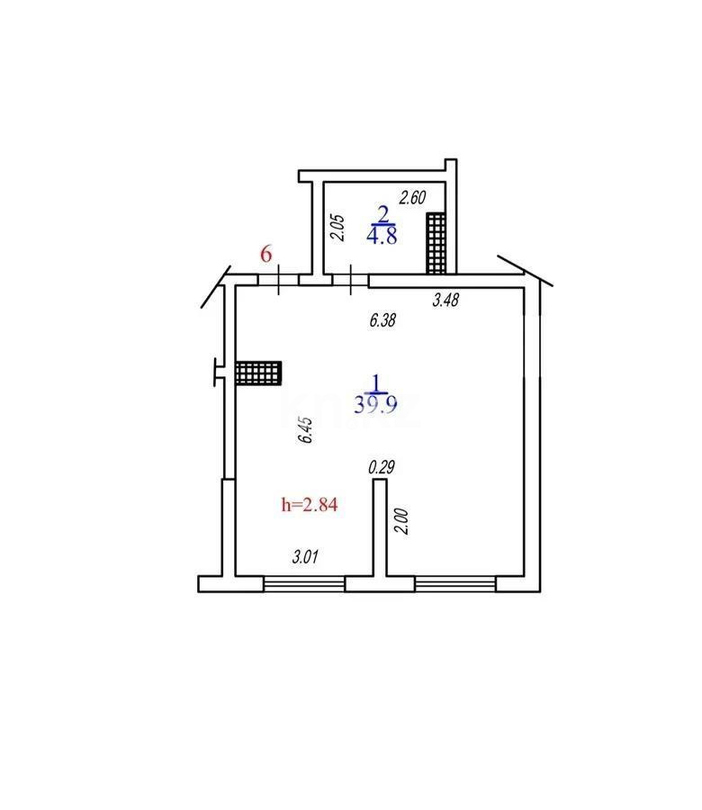 Продажа 1-комнатной квартиры, 46 м², мкр-н Нуркент, дом  6/2 в Алматы