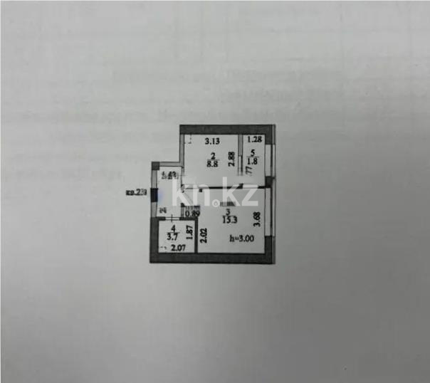 Продажа 1-комнатной квартиры, 34 м² в Астане