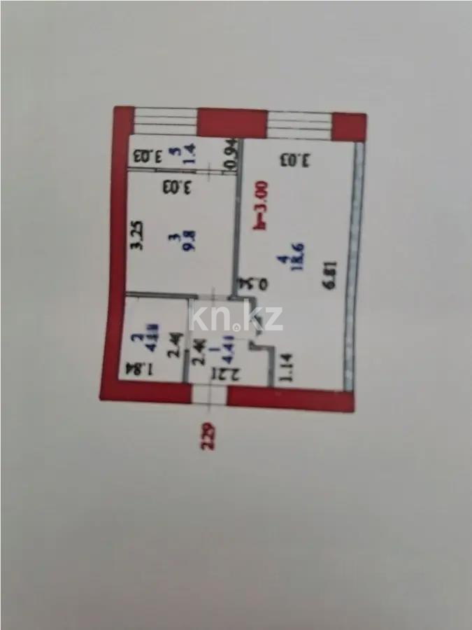 Продажа 1-комнатной квартиры, 38.5 м² в Астане