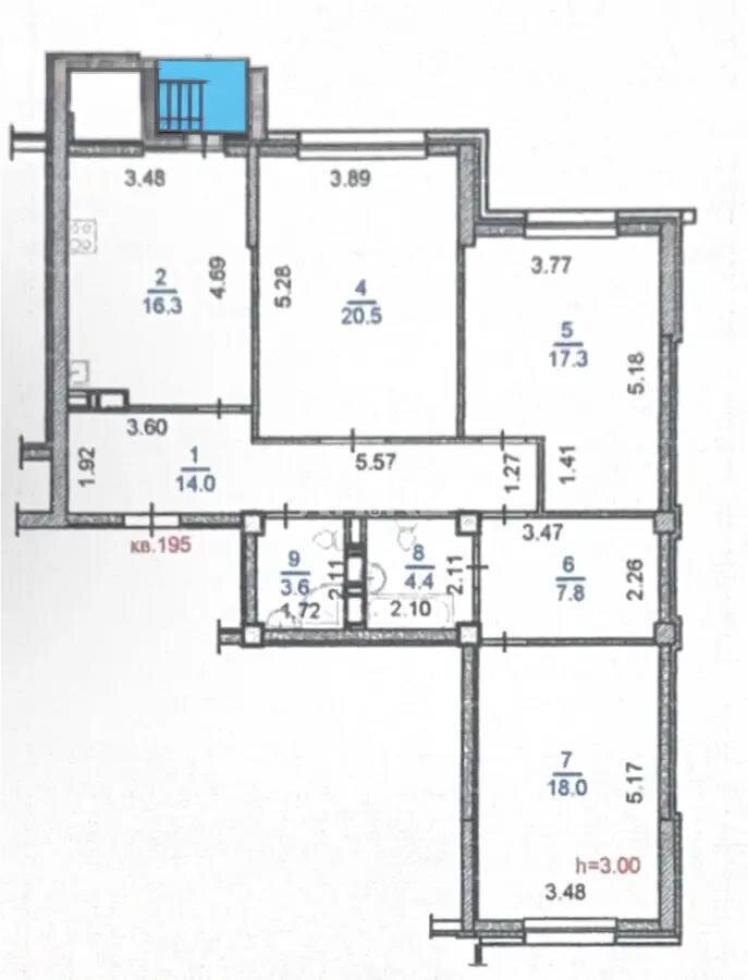 Продажа 3-комнатной квартиры, 103.4 м² в Алматы - фото 7