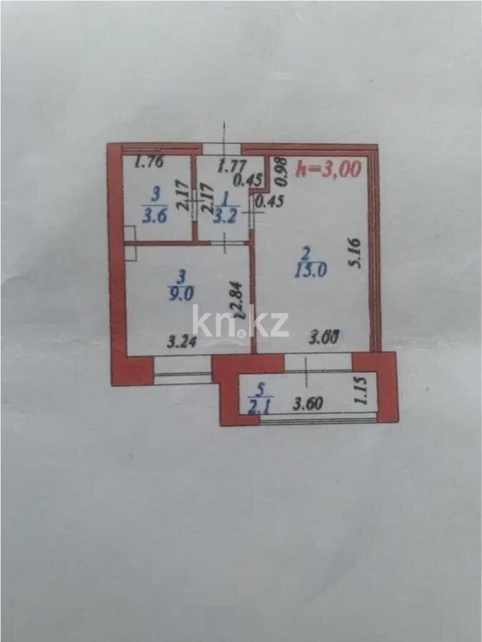 Продажа 1-комнатной квартиры, 34 м² в Астане