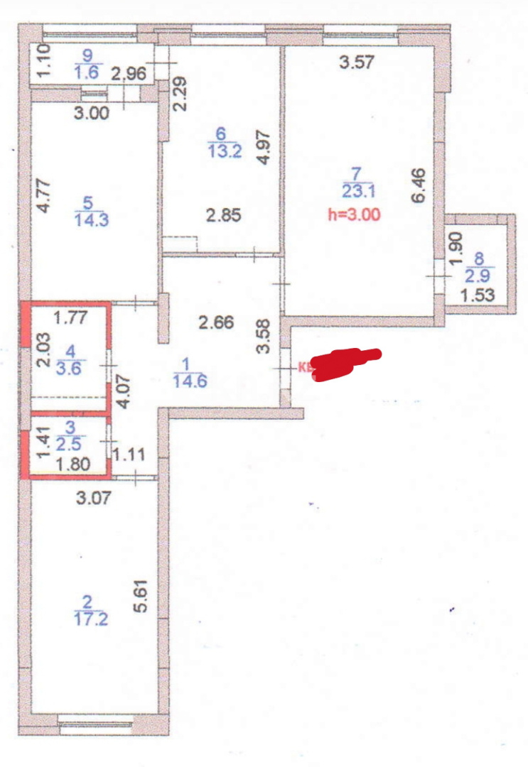 Продажа 3-комнатной квартиры, 93 м² в Астане - фото 2
