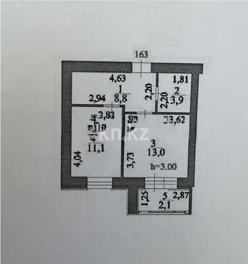 Продажа 1-комнатной квартиры, 38.9 м² в Астане - фото 3
