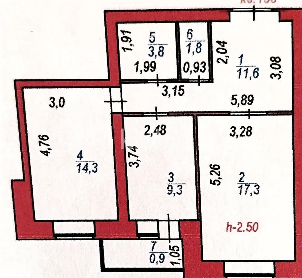 Продажа 2-комнатной квартиры, 59 м² в Астане - фото 6
