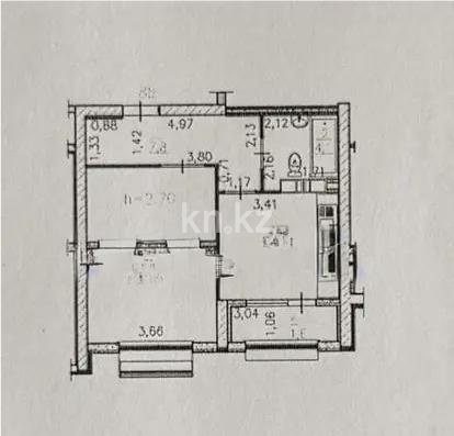 Продажа 1-комнатной квартиры, 42 м², мкр-н Гажайып, дом  5/2 в Алматы