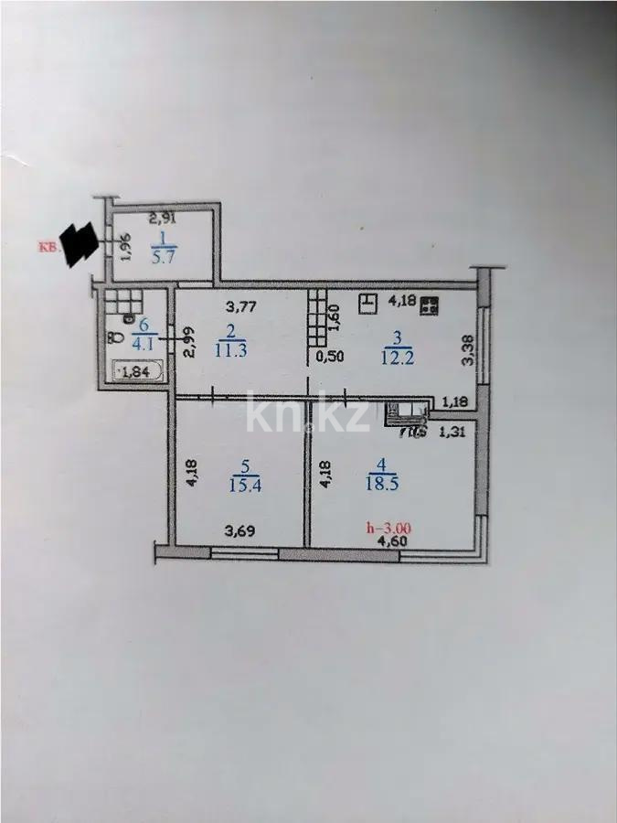 Продажа 3-комнатной квартиры, 67.2 м² в Алматы - фото 6