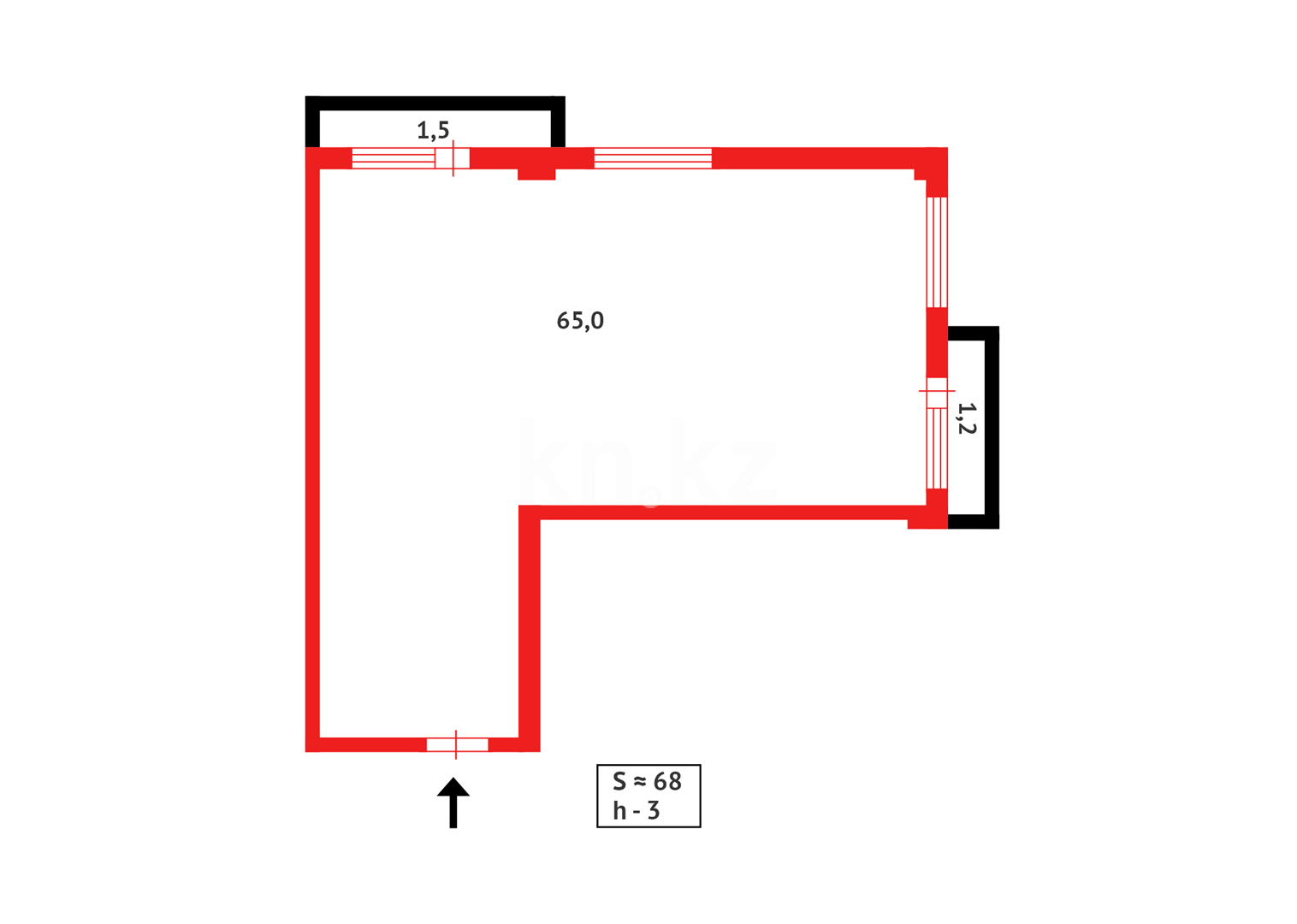Продажа 2-комнатной квартиры, 67 м² в Караганде - фото 7