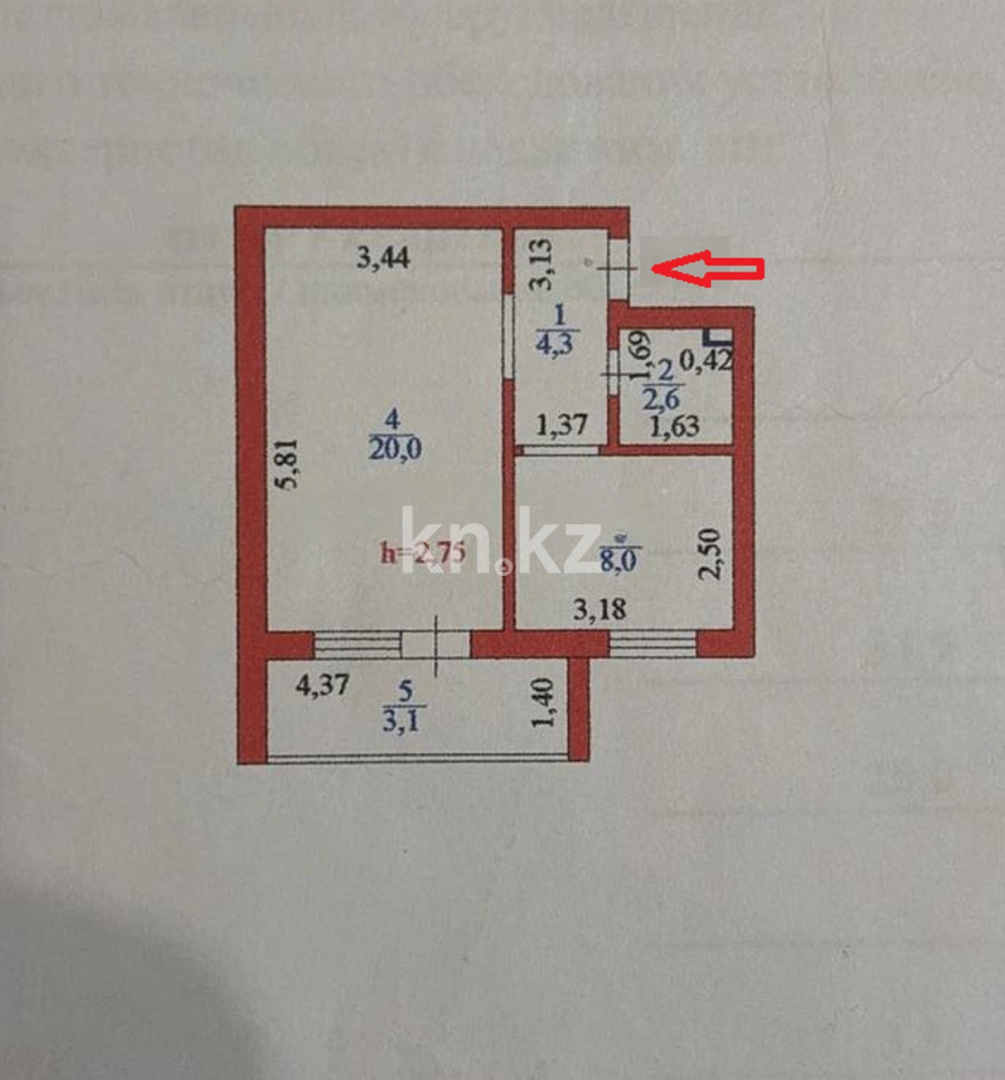 Продажа 1-комнатной квартиры, 38 м² в Астане - фото 3